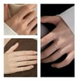 thumbnail image 6 of Lancharmed Stainless Steel Rings White Gold Plated Ring 7 Wide 1Mm Adjustable Thumb Teacher Gifts, 6 of 8