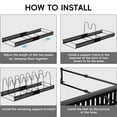 thumbnail image 5 of 16 Pcs Pot and Pan Lid Organizer, Divider and Expandable Pot Organizer Rack,for Kitchen Cabinet Cookware Storage Pot Rack, Black, 5 of 11