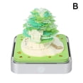 thumbnail image 1 of 3D Notepad Mini Tree House 2024 Calendar 3D Tree House Notes Notes New Christmas Gif Years Sticky 3D Pad Cute Memo Block I0W6 Green, 1 of 5