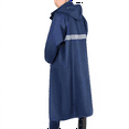 thumbnail image 5 of Nmnitkp Raincoat for Men Long Safety Rain Coats with Air Vents Reflective Stripes Waterproof Rain Jacket with Hood Lightweight Navy,3XL, 5 of 6