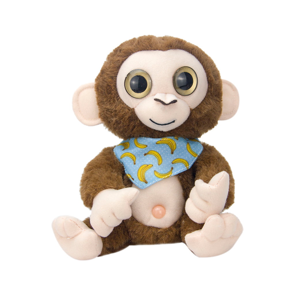 Details about   10'' inch Cute Pink Monkey Plush Toy Soft Cuddly Stuffed Animal 