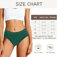 thumbnail image 6 of Gingprous Women's Cotton High Cut Underwear Sports Women's Panties Soft Elastic Waistband Comfortable Pure Cotton Briefs 4 Pack, 6 of 8