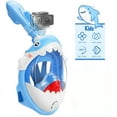 thumbnail image 1 of Máscara de buceo máscara facial completa para niños, con tecnología antivaho y antifugas, campo de visión de 180 °, máscara de snorkel, máscara de buceo plegable, Xemadio WL-00548, 1 of 7