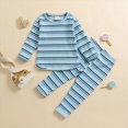 thumbnail image 2 of UAYOTSE Toddler Boy Sweatshirt Pajama Set 6 12 18 24 Months 2T 3T 4T 5T fit Pjs Soft Breathable Cold Weather Long Sleeve Top Pants Size 18-24 Months, 2 of 8