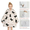 thumbnail image 6 of Dachshund Dog Blanket Hoodies for Kids 6-13YR Oversize Wearable Blanket Hoodies for Boys Girls Teens, 6 of 7