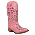 thumbnail image 2 of Roper Womens Riley Glitz Tooled Inlay Snip Toe Cowboy Mid Calf Boots, 2 of 5