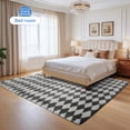 thumbnail image 3 of CozyDesg Large Rugs,8'x10' Soft Fluffy Shag Indoor Floor Carpet for Living Room Bedroom Dining Room Office Home Decor,Dark Gray & White, 3 of 9