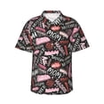 thumbnail image 2 of Goofa Various Languages Mother Hawaiian Shirt for Men, Unisex Summer Beach Casual Short Sleeve Button Down Shirts,Aloha Tropical Floral print shirt-3X-Large, 2 of 9