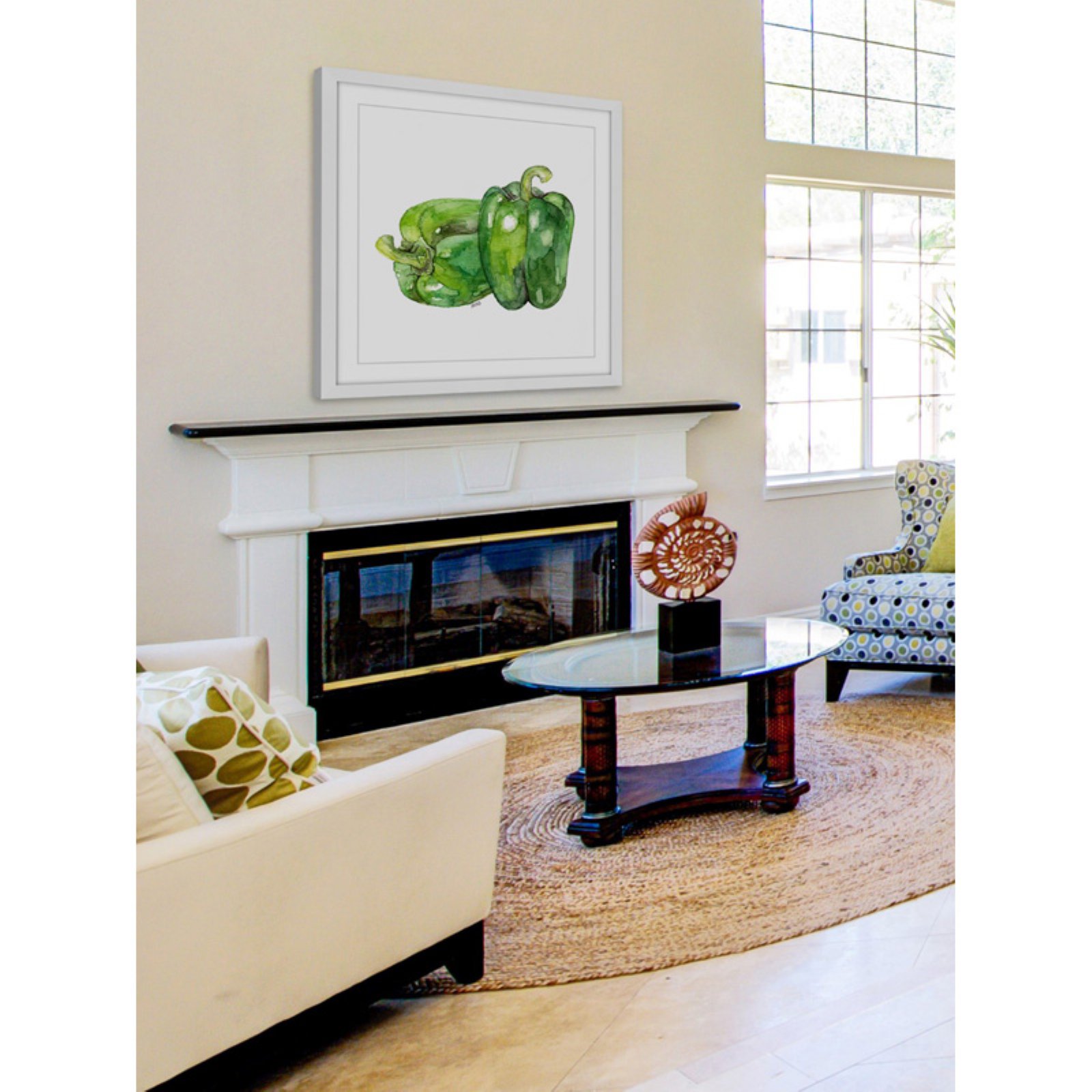 Marmont Hill "Bell Peppers" by Rachel Byler Framed Painting Art Print