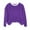 Purple, variant on Yievot Christmas Sweaters for Women Fuzzy Fleece Soft Crewneck Pullover Casual Vacation Holiday Tops