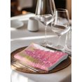 thumbnail image 6 of Pink Christmas Tree Cloth Napkins Set of 6 Reusable Dinner Napkins, Pink Xmas Tree Snowflake Luxury Cocktail Napkin Washable Table Napkins for Wedding/Holiday Party/Baby Shower 20"x20", 6 of 7