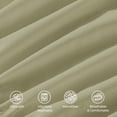 thumbnail image 6 of Elegant Comfort Deep Pocket 4-Piece Bed Sheet Set, Ultra-Soft Microfiber, Luxury Bedding Gift, California King, Sage, 6 of 6