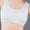 White, variant on Girls Training Bras Wireless Comfortable Breathable Camisole Stars Print Bra White Size M
