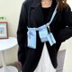 thumbnail image 5 of Riñonera Bolsa Simple Fanny Riñonera PU Cuero Sólido Mujeres Cinturón Kit para Viajes (Azul) Likrtyny Para Estrenar, 5 of 7