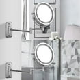 thumbnail image 4 of Wall Mounted Makeup Mirror, 10x Magnifying Double Sided Led Lighted Mirror--, 4 of 5