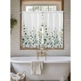 thumbnail image 4 of Spring Floral Living Room Curtains 2 Panel, White Daisy Watercolor Leaves Pastoral Cafe Window Treatment, Farmhouse Bedroom Bathroom Kitchen Curtains Drapes 104"x45", 4 of 6