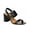 Black Snake Print, variant on Women's Omyrah Ankle Strap Heel Sandal Black 11M