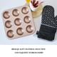 thumbnail image 4 of Ounissouiy Molde antiadherente para pasteles, molde de media bola de acero al carbono, bandeja para hornear para postres de Chocolate, helado, 12 Herramientas y accesorios para hornear 9 hemisferio, 4 of 6