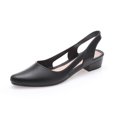 thumbnail image 2 of Sandalias casuales de moda para mujer, conjunto de hilo de tierra de fondo plano de plástico de boca poco profunda coreana, aumento de altura interior de cabeza, sandalias de playa de gelatina de, 2 of 6
