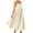 2-Apricot, variant on Women's Striped Spaghetti Strap Maxi Dress Smocked Cutout Back Flowy A-Line Vacation Dresses XL