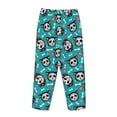 thumbnail image 5 of Xecao Skull Cat Women's Straight Lounge Pajama Pants: The Epitome of Relaxed Sleepwear, 5 of 9