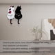 thumbnail image 4 of Reloj de pared Reloj de pared acrílico creativo DIY con gato con péndulo de cola oscilante, reloj de péndulo silencioso para sala de estar Dormitorio Cocina Decoración del hogar (n, 4 of 5