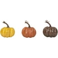 thumbnail image 2 of Northlight Crackle Finished Glittered Fall Harvest Pumpkins - 4" - Orange and Brown - Set of 3, 2 of 6
