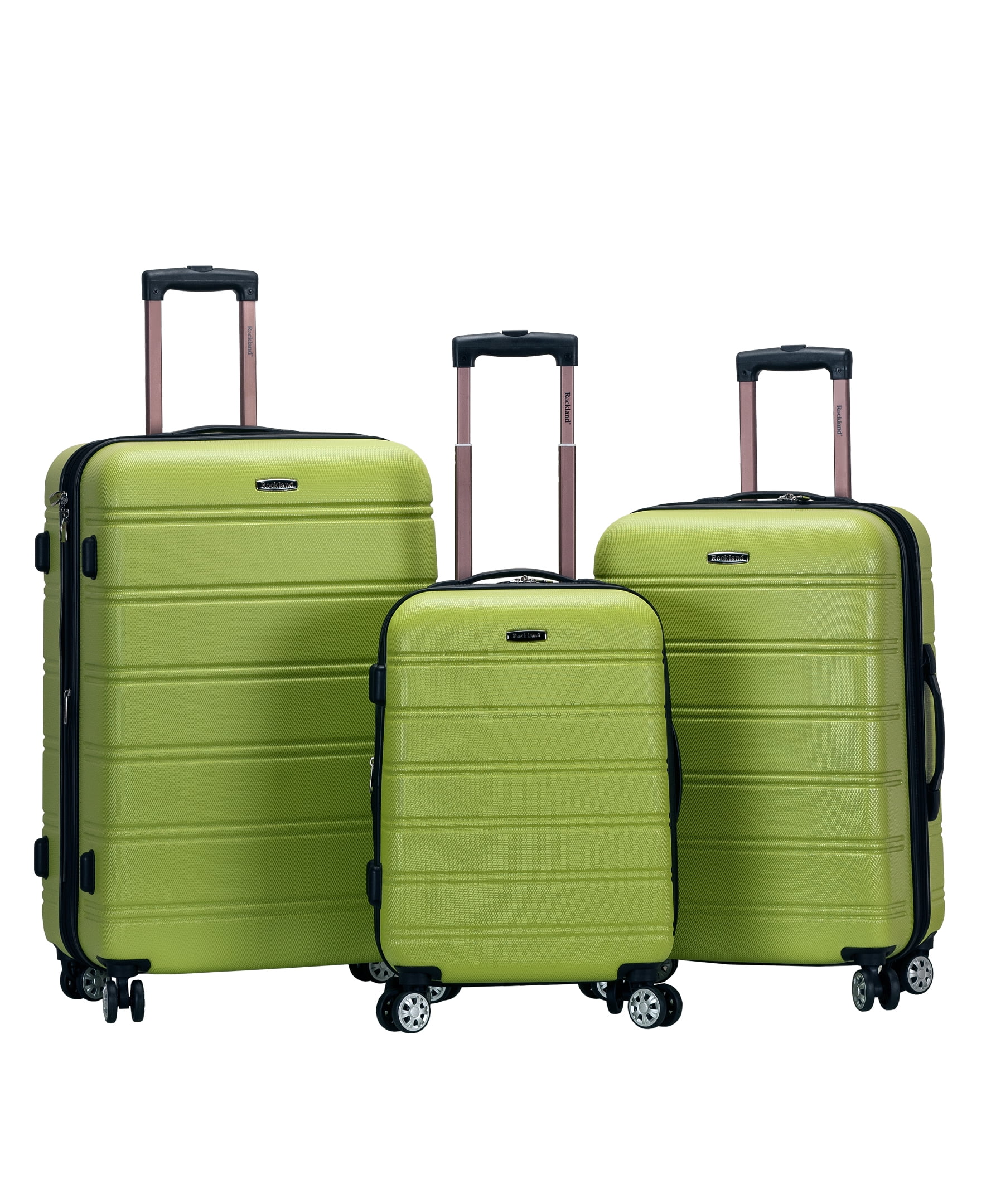 Rockland Luggage Melbourne 3 Piece Hardside Luggage Set
