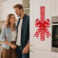 thumbnail image 2 of JHEHF Valentine'S Day Cabinet Ribbons Bows Door Decorations Farmhouse Holiday Fireplace Hangers Handmade Bow Ornaments for Home Kitchen Festive Wedding Party Supplies 3PCS, 2 of 7