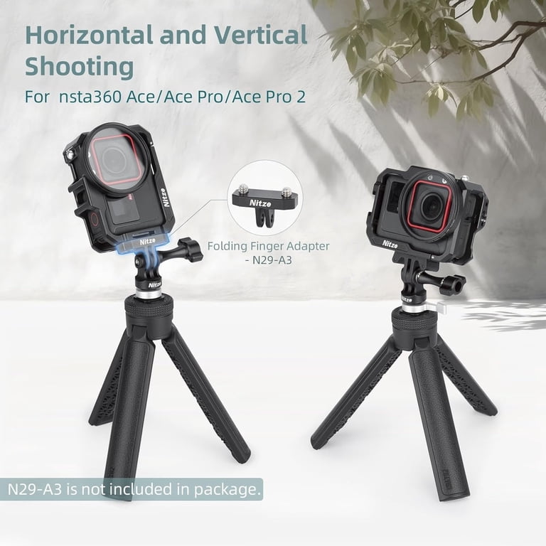 Nitze Jaula para Insta360 Ace Pro 2/ Ace Pro/Ace Marco de Aluminio con