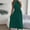 002 Green, variant on Women's Sleeveless Halter Neck Pleated Midi Cocktail Dresses A Line Flowy Beach Maxi Dress with Belt