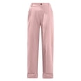 thumbnail image 6 of Posijego Girls Cotton Linen Pants High Waist Lightweight Casual Straight Leg Pants Solid Color Summer Pants with Pockets, 6 of 8