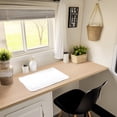thumbnail image 4 of Kaboon 55x20 inch Universal Table Top, Light Walnut, 4 of 5