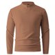 thumbnail image 5 of pstuiky camisetas de manga larga para hombre, Suéter informal y cálido de color sólido con cuello redondo y manga larga para hombre, con base de terciopelo alemán. top de hombre s, 5 of 5