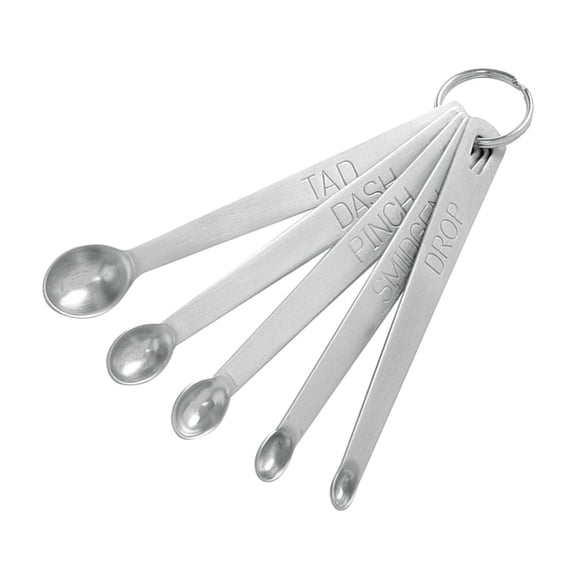 GOOHOCHY 5-Piece Stainless Steel Measuring Spoons Set for Accurate Baking and Cooking, Kitchen Tablespoons