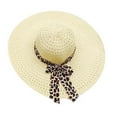 thumbnail image 2 of Chapeau d'Été en Paille à Grand Bord pour Femme, Chapeau de Voyage, Plage, Pêche, Pare-Soleil, Panama, Robe d'Extérieur, 2 of 4