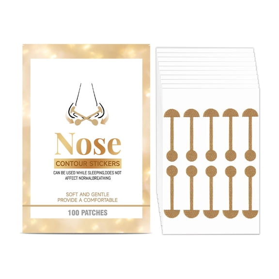 100pcs Discreet Nose Shaping Patches Lifting Nose Strips Natural Enhancement Comfortable All Day Wear