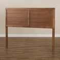 thumbnail image 6 of Baxton Studio Seren Mid-Century Modern Walnut Brown Finished Wood Queen Size Headboard, 6 of 8