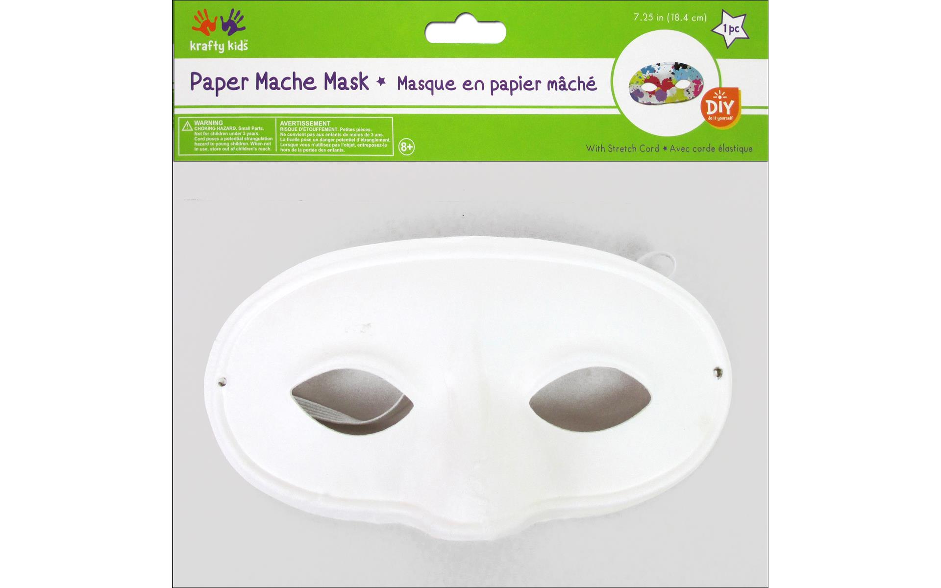 Multicraft DIY Paper Mache Mask w/Band Classic