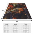 thumbnail image 3 of Fuzoiu Vintage Floral Skull Print Ultra-Soft Micro Fleece Blanket,All Seasons Flannel Throw, Lightweight Blanket for Bed, Sofa, Couch, Movie Night, Camping, and Travel-50"x40", 3 of 7