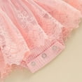 thumbnail image 7 of ZQUUVOU Baby Girls Sleeveless Dress Romper Floar Bow Romper Tutu Skirt with Headband Birthday Party Soft Princess Romper Dress Pink, 7 of 7