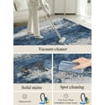 thumbnail image 5 of Abstract Mottled Texture Area Rug for Bedroom 3x5 Ft Blue Gary Stitching Super Soft fuzzy Throw Rug Non-Slip Fluffy Plush Indoor Floor Carpet for Living Room Nursery Home Decor, 5 of 8