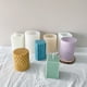 thumbnail image 1 of Pillar Shape Candles Silicone Mold Geometric Silicone Wax Molds DIY Handmade Cylinder Soap Mould Gypsum Baking Mould OrnamentWater CubeUnited States He Qiyong unisex, 1 of 1