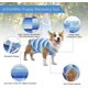 thumbnail image 2 of Recovery Suit for Puppy Dog Surgical Recovery Suit for Abdominal Wounds or Skin Diseases Male Female Anti-Licking Dog Onesies BLUE S, 2 of 5