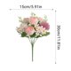 thumbnail image 3 of Ramo de flores artificiales de seda | Arreglo de rosas y peonías para decoración del hogar, centros de mesa para bodas, decoración de escritorios, decoración de fiestas, 3 of 6