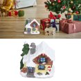 thumbnail image 4 of Winter Snow Christmas Houses, Multifunctional Battery Powered Resin LED Christmas Houses Village  For Home For Holiday, 4 of 8