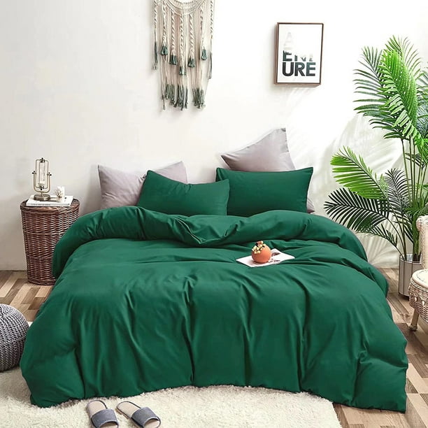 Jumeey Dark Green Comforter King Emerald Green King Size Comforter Set