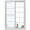 Blue, variant on Window Privacy Film Horizontal Striped Stained Glass Window Film Decorative Sun Block Window Cover Modern Simple Lines Pattern Sky Blue Window Clings Static Adhesive Sticker for Bathroom 23.6"x78.7"