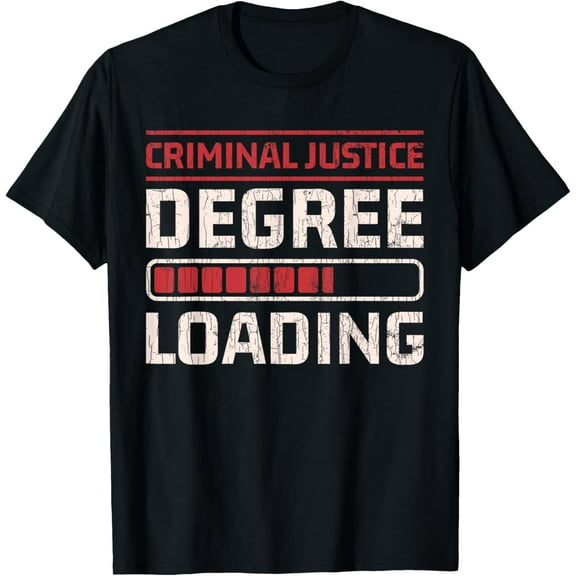 Criminal Justice Degree Loading Lawyer Funny Gift T-Shirt