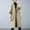 Khaki, variant on EGNMCR Women's Water Trench Coat Mid Long Double Breasted Coat Jacket Outwear Fall Winter